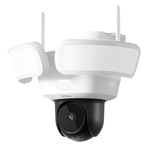 aosu Wired Floodlight Camera 3K 2600-Lumen 24/7 Recording