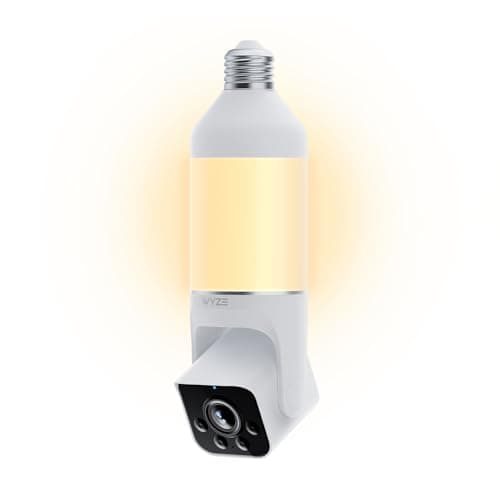 WYZE Bulb Cam - 2K HD Smart Light Bulb Security Camera, E26 Socket