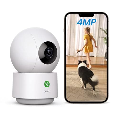 aosu 4MP Indoor Security Camera - Baby & Pet Monitoring with 5/2.4 GHz WiFi